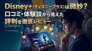 Disney+(ディズニープラス)は微妙？口コミ・体験談から見えた評判を徹底レビュー