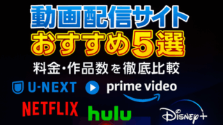 【目的別で選ぶ】動画配信サイトおすすめ5選｜料金・作品数を徹底比較！