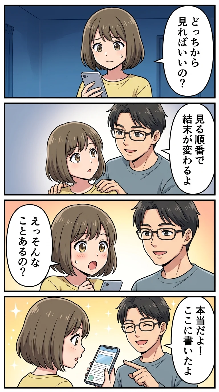 見る順番で結末が変わる 映画